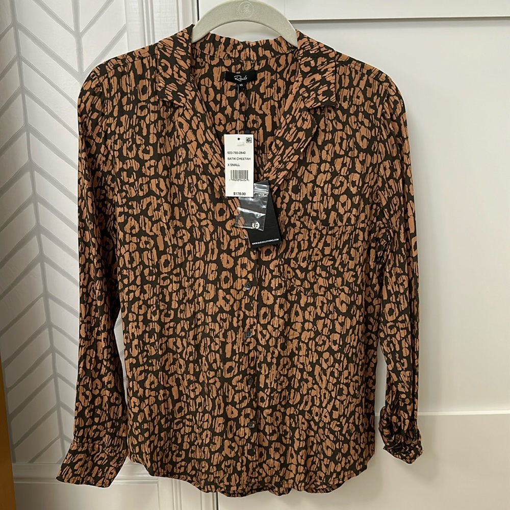 Rails cheetah blouse